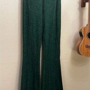 Zara Dark Green Flare Pants